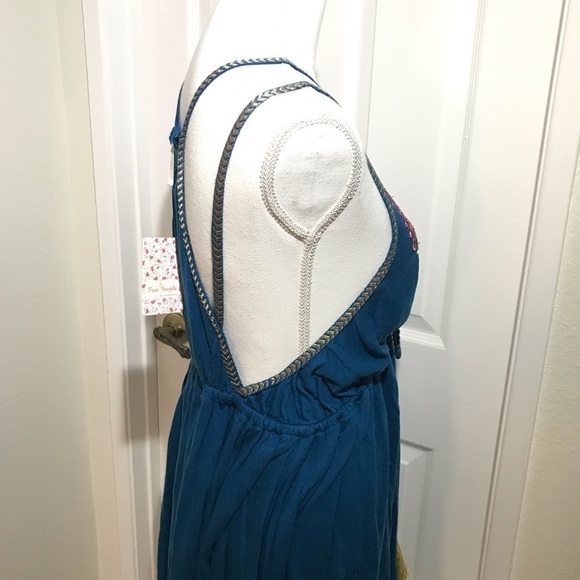 Free People Lovers Cove Embroidered Mini Sz Med - Picture 6 of 8